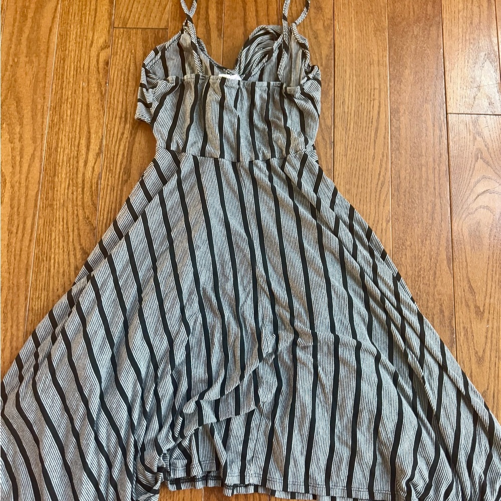 Striped Maxi Dress with Spaghetti Straps (Size S) - Picture 2 of 3